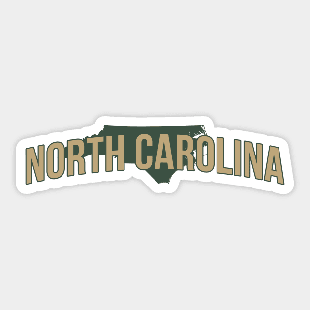 north-carolina Sticker by Novel_Designs